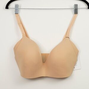 Knix WingWoman Contour Bra 32DD – Warm Sand – Wireless Support – NWT